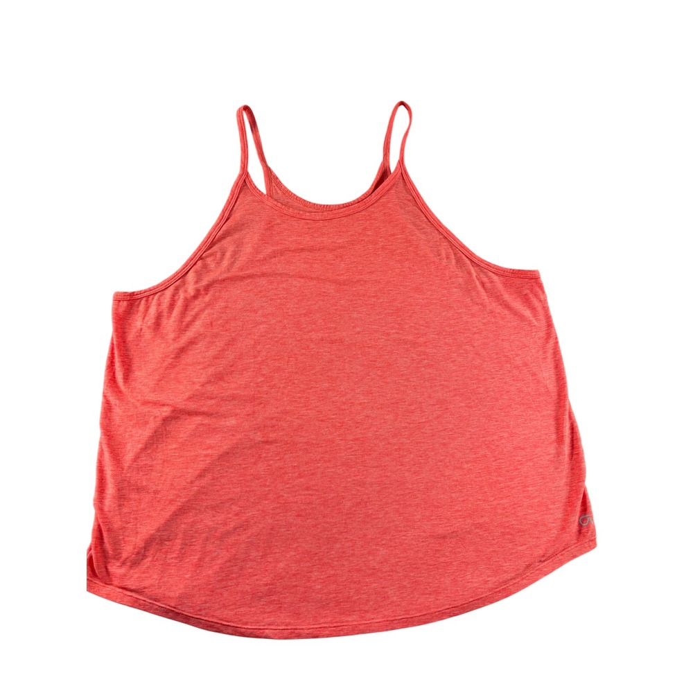 GapFit Breathe Tank Top XL Coral Heather High Neck Athletic Spaghetti Strap